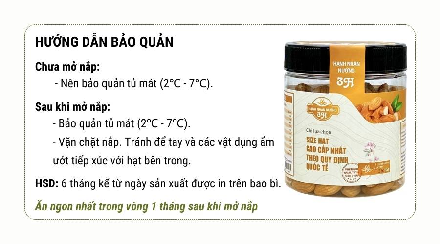 Cách bảo quản hạt hạnh nhân nướng